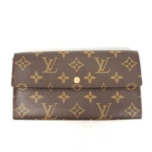 Authentic Louis Vuitton Sarah Vintage Bifold Brown Monogram Wallet 207-100525